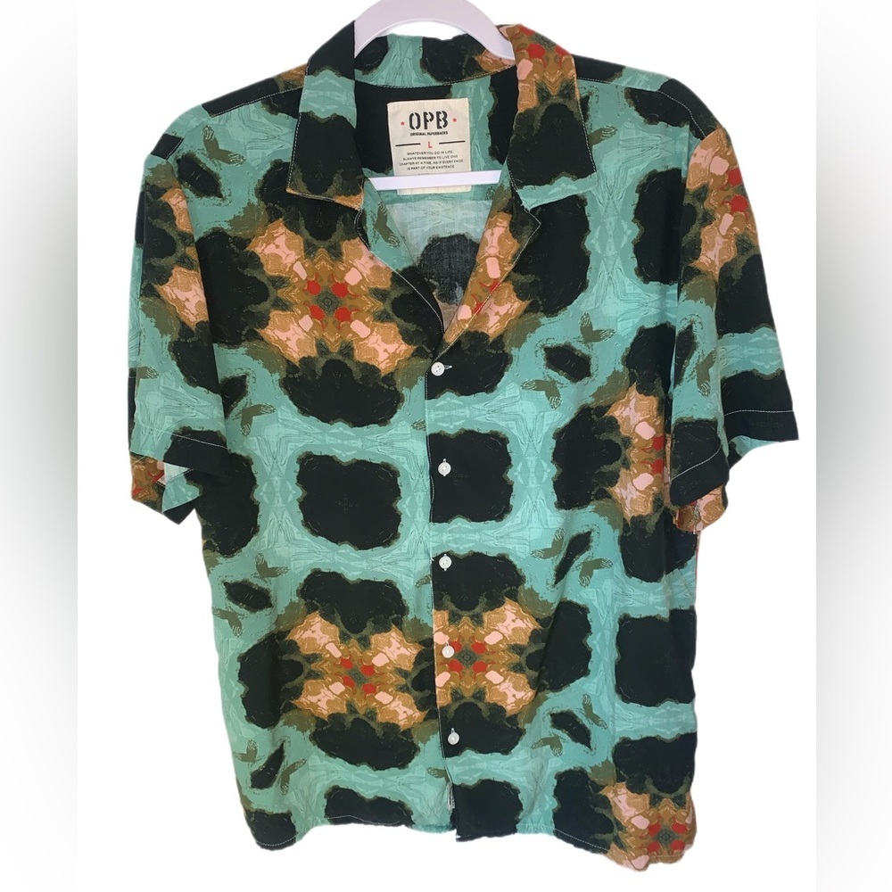 Original Paperbacks Rio Print Shirt Size Large - Picture 6 of 7